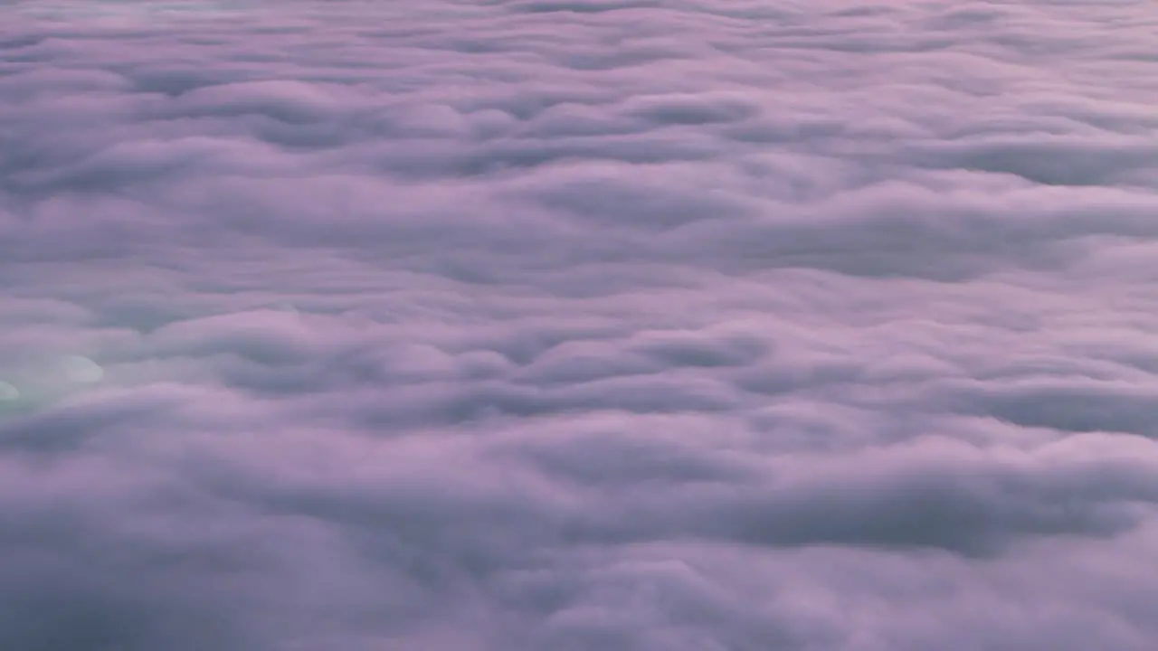 point of view slow motion of cumulus clouds in the sky