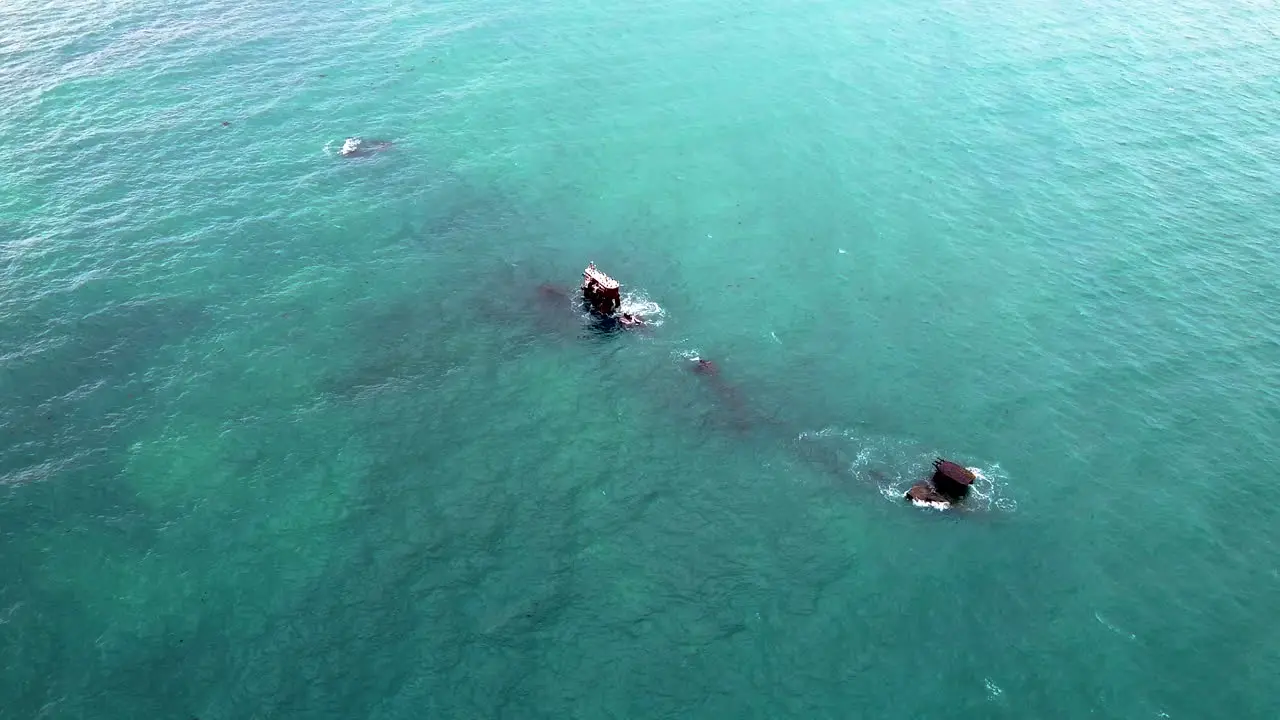 Still shot of a shipwreck in Alkimos Perth