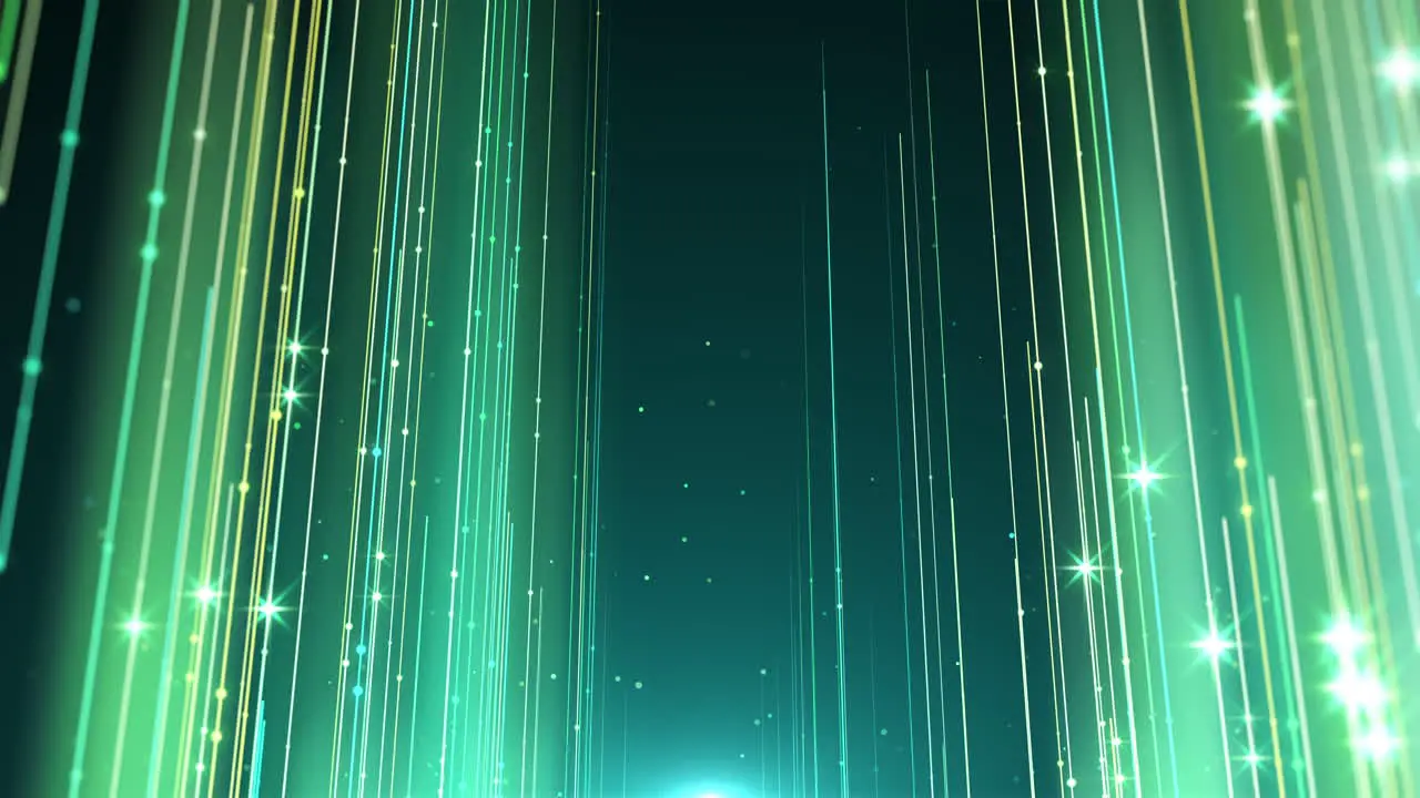 Green Lights Particle Wall