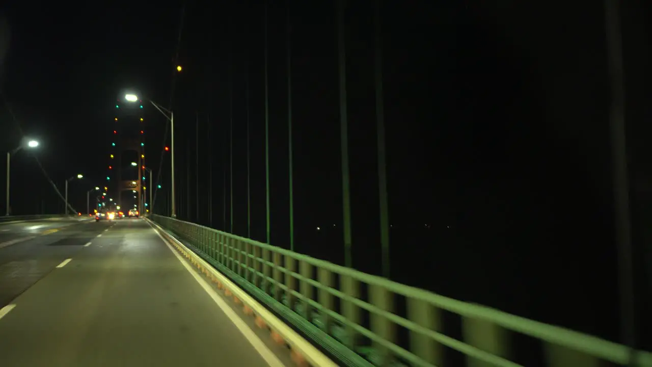 Driving on the Mighty Mac at night