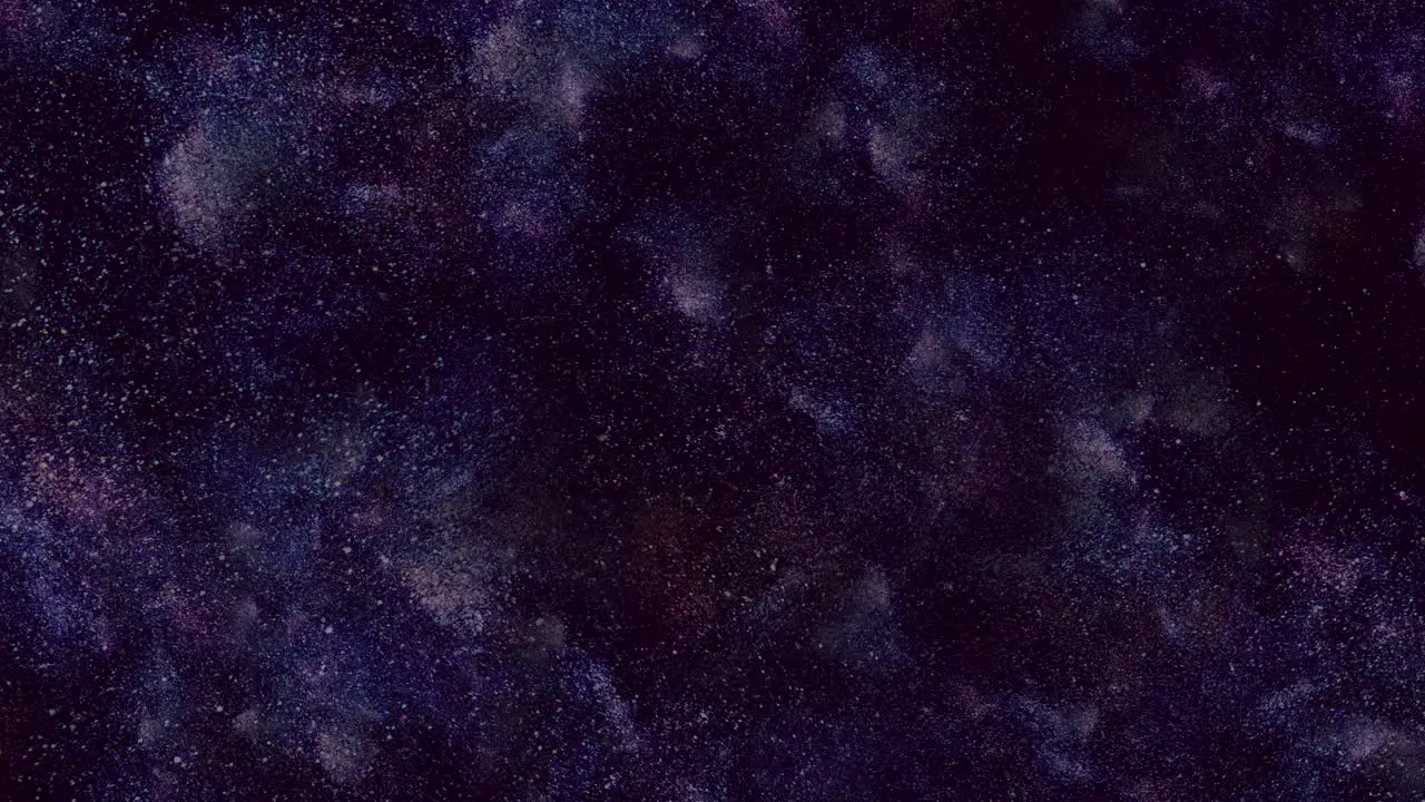 Dynamic starry night purple and black background with moving white stars