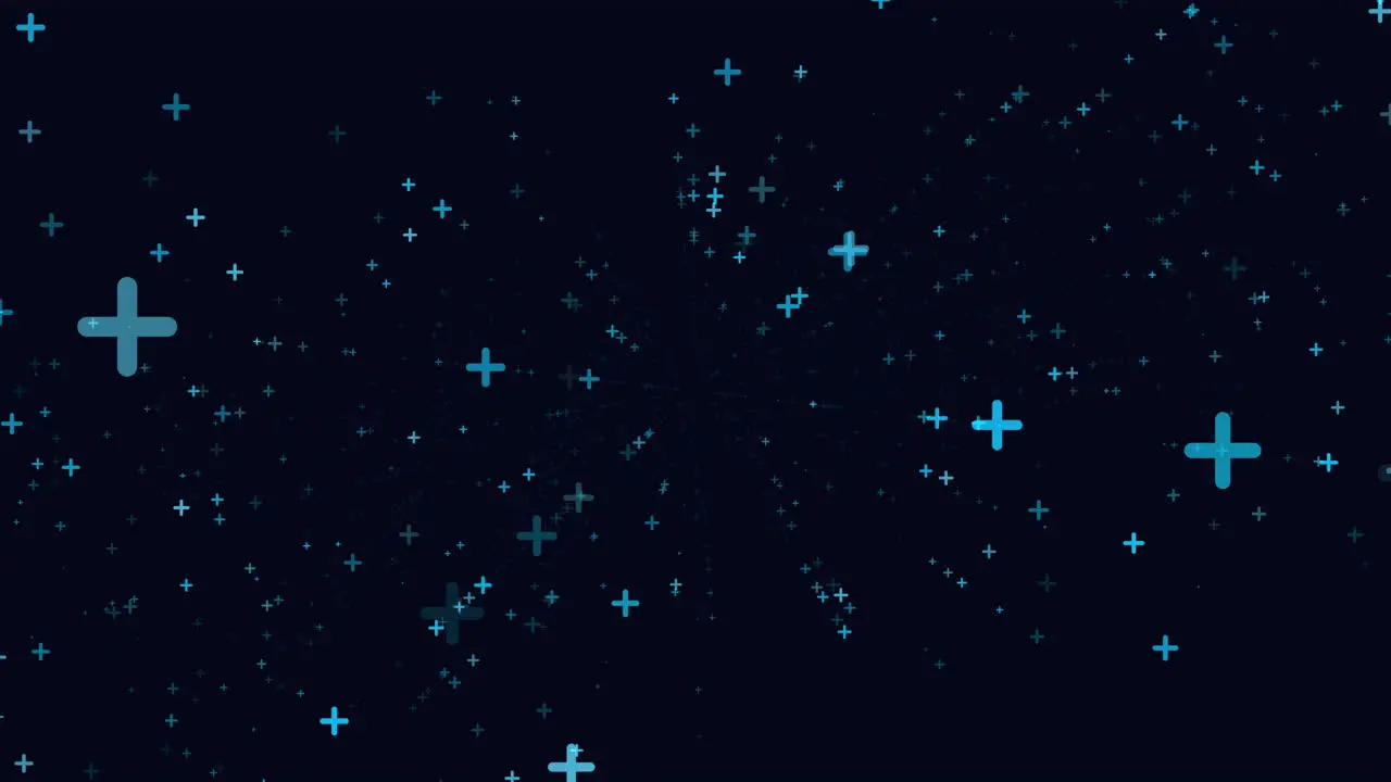 Blue star constellation on black background cross-like pattern