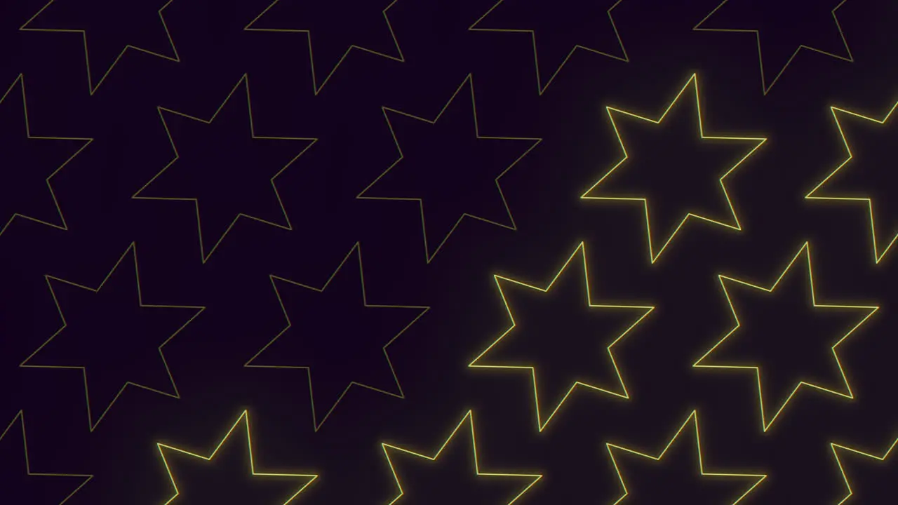 Vibrant yellow star pattern on dark background