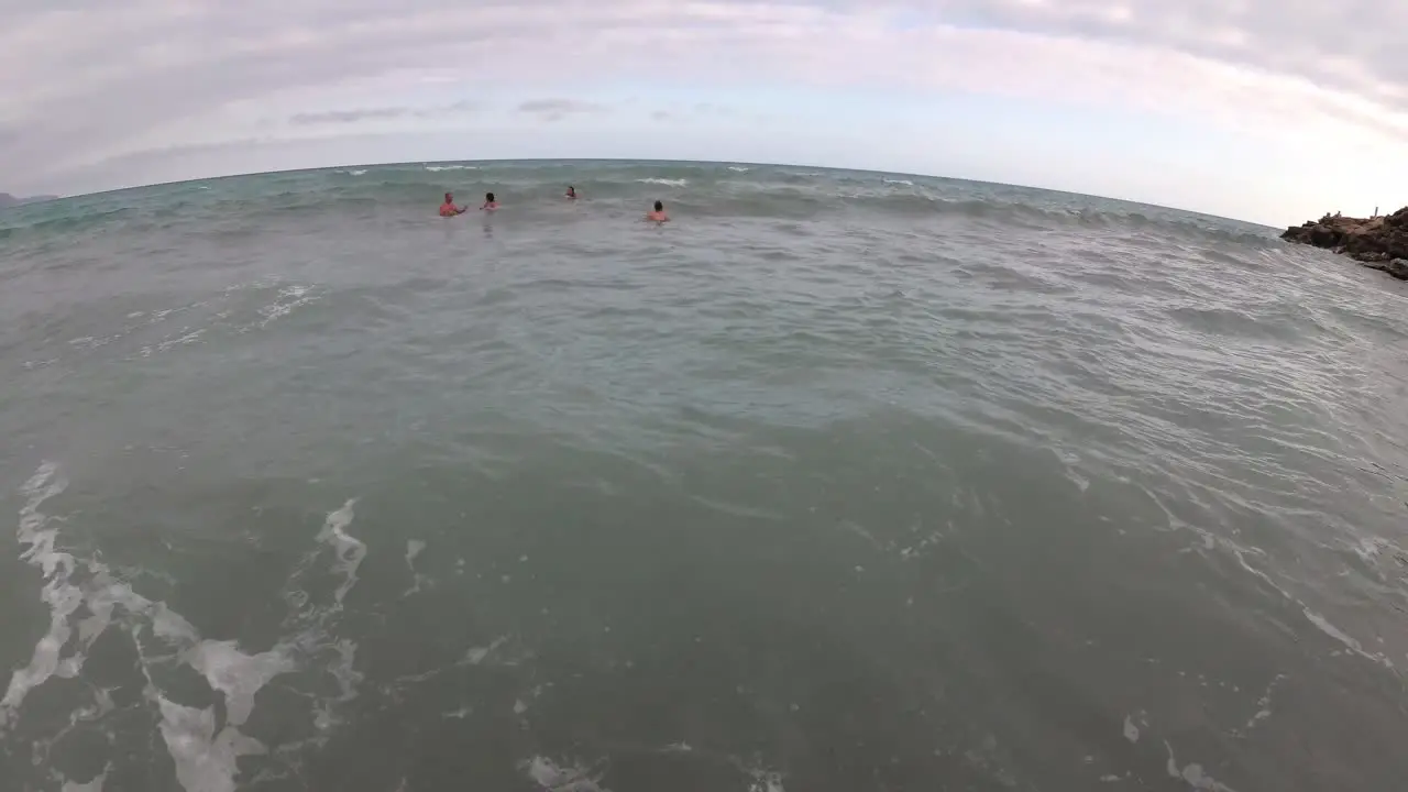 Spain Malaga Nerja beach on a summer cloudy day using a drone and a stabilised action cam-14