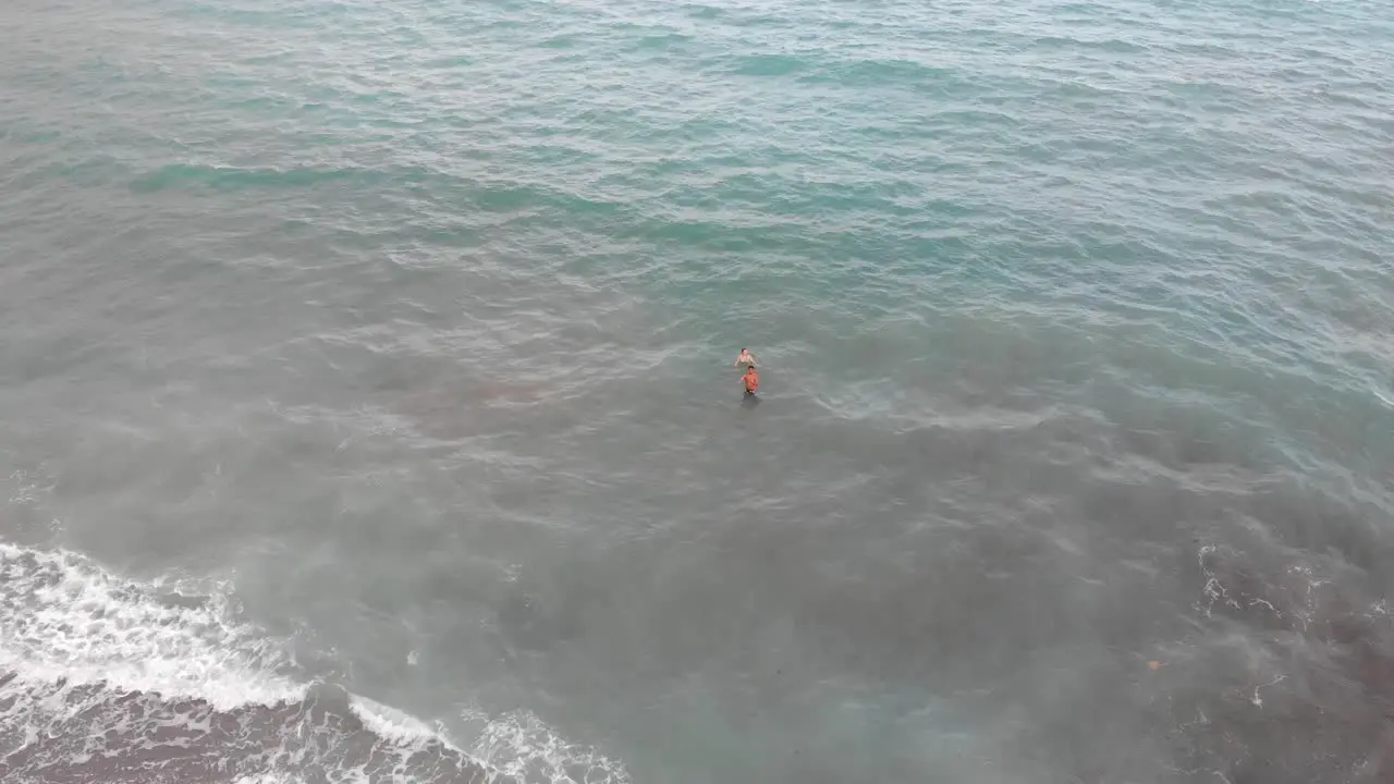 Spain Malaga Nerja beach on a summer cloudy day using a drone and a stabilised action cam-34