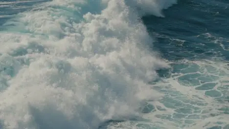 High Angle Shot of Waves in Bali