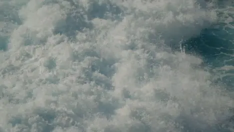 High Angle Shot of Waves Crashing Off Coast in Bali