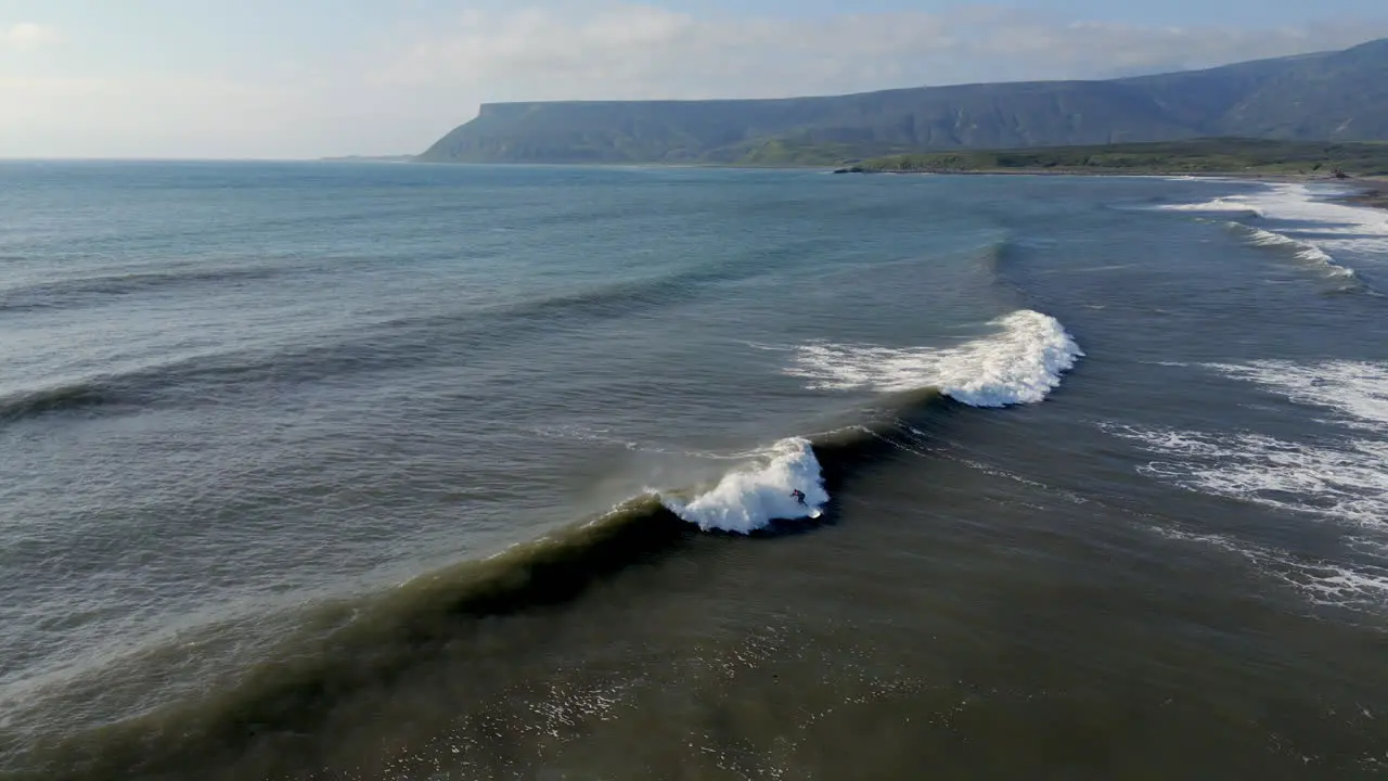 Drone view waves on the ocean sea stock clips