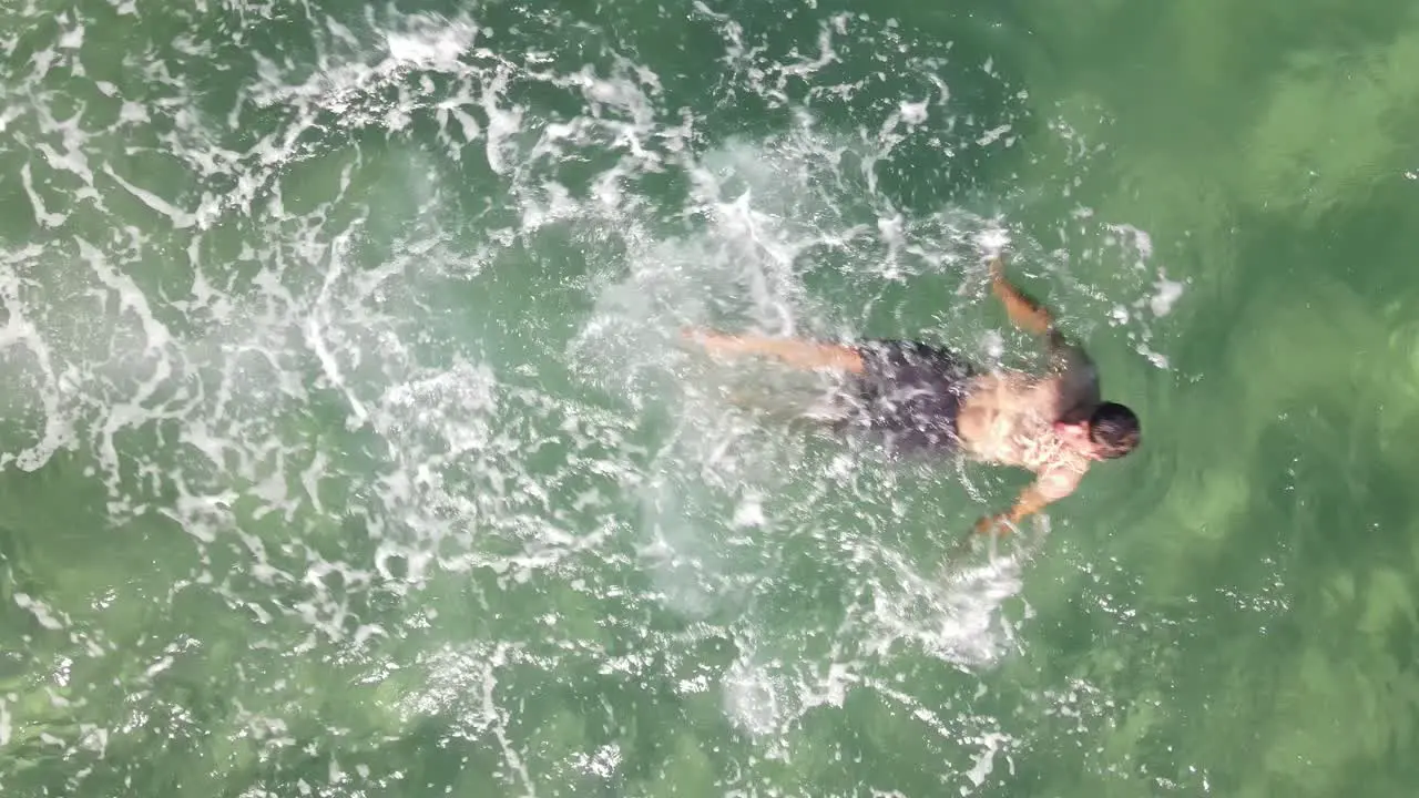 Swimming Sea Ocean Aerial View