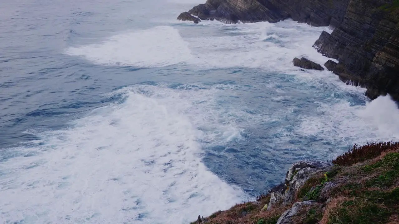 Blue waves Mountain shoreline Crescent Head NSW Australia