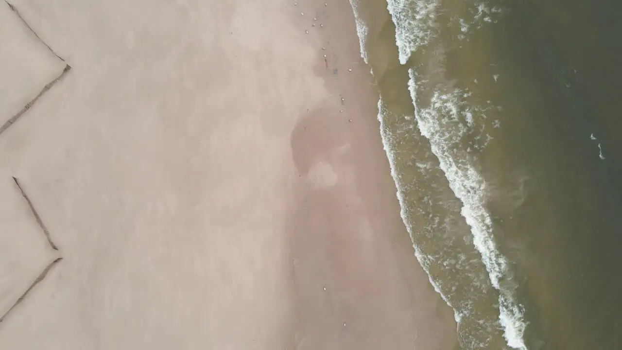 Tracking the shoreline of Lake Michigan in early spring