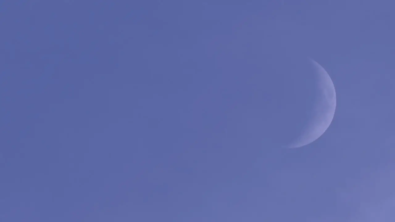 Moon close up shot at daylight in Portugal