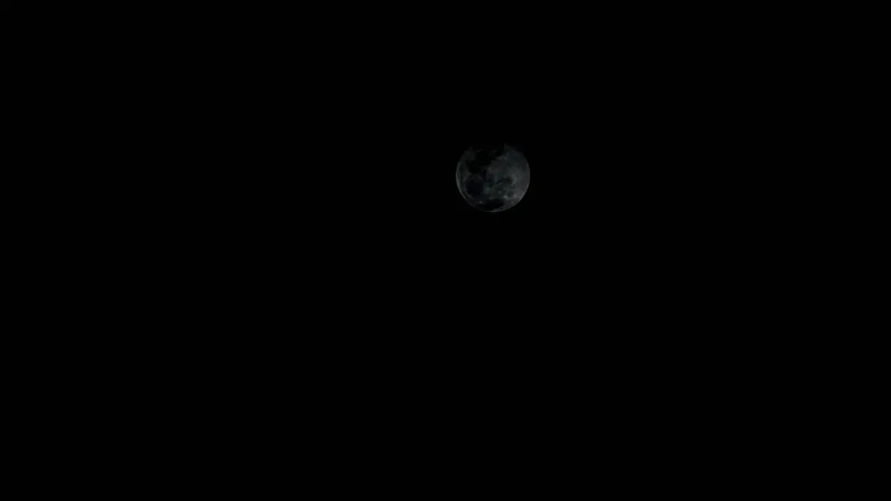 Night time lapse of super moon covered by clouds