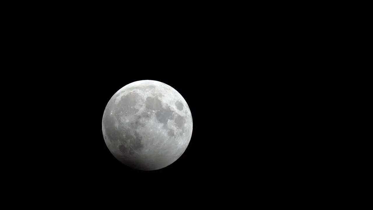 Starting partial lunar eclipse 28 october 2023