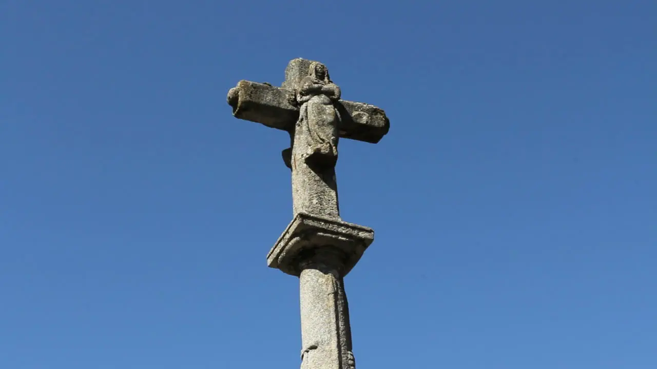 Spain La Alberca stone cross