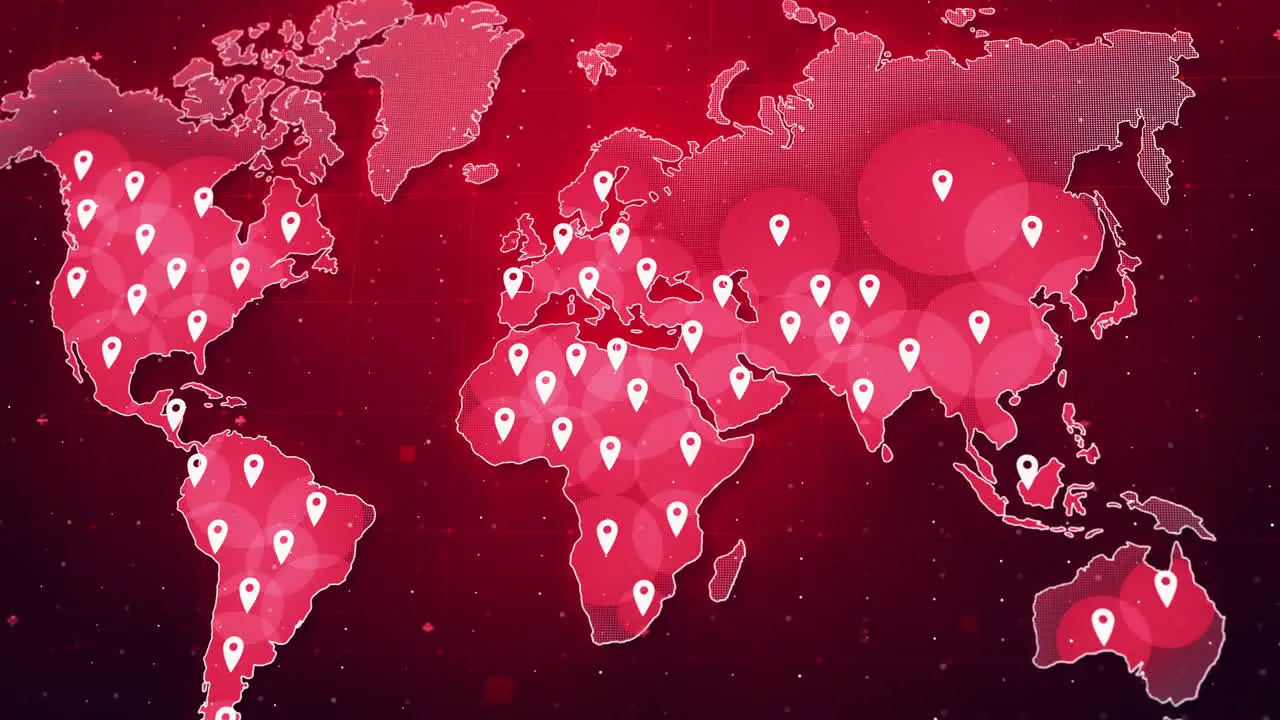 Covid-19 Spread World Map Perspective