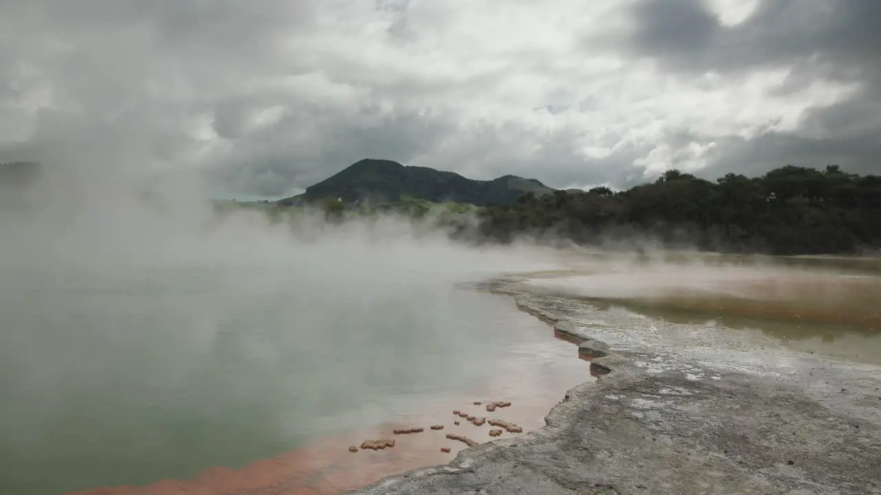 geological activity volcanic lanscape hot pool