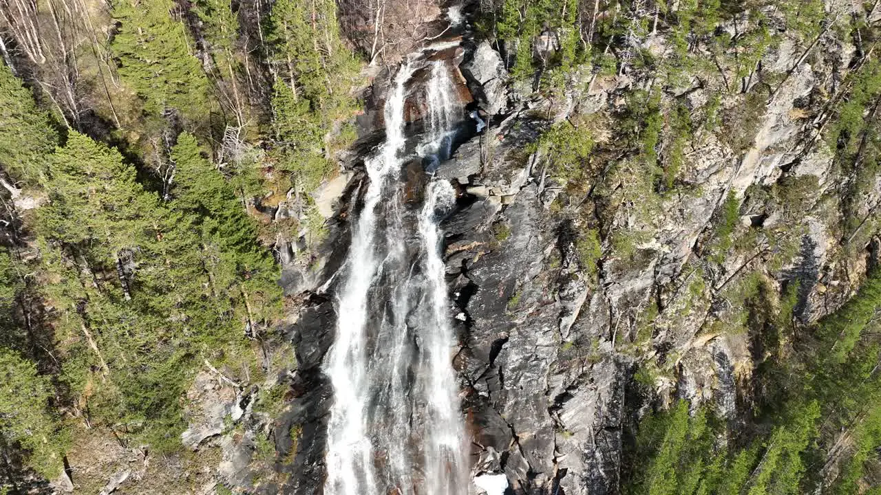 Waterfall in mountains Outdoor nature in Norway