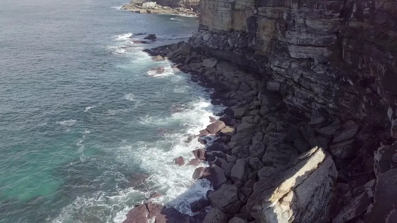 Huge Sandstone cliffs at Royal Nationalpark Sydney Australia