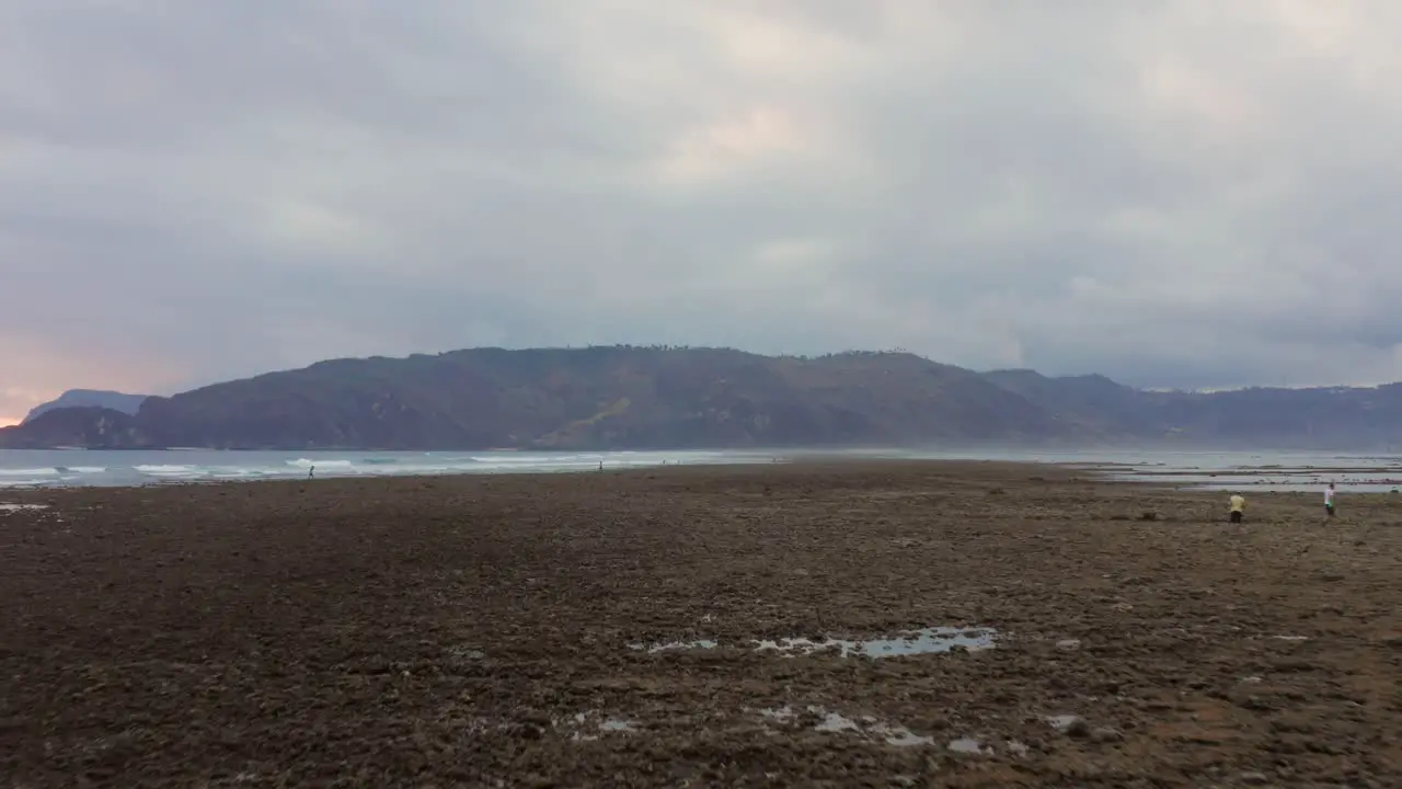 Overcast sunset of Seger near Kuta Lombok