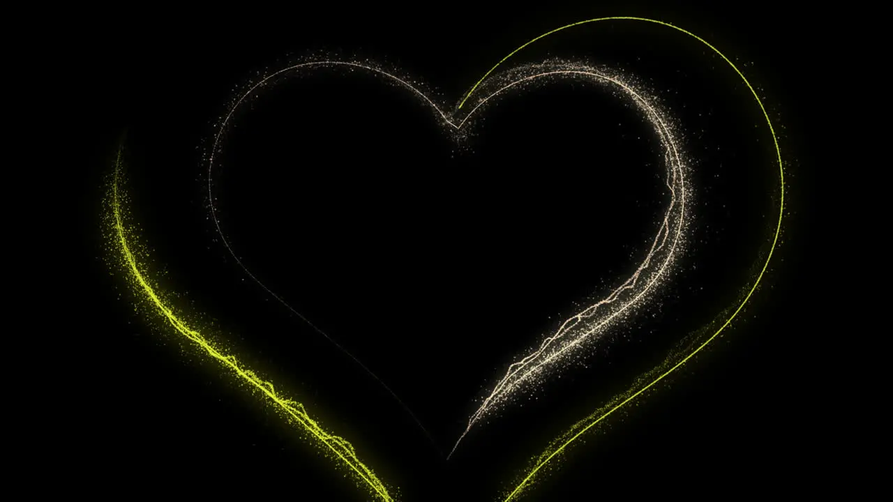 love or heart particle icon Animation Heart Beat Concept for valentine's day Love and feelings