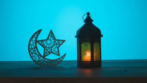 Tracking Shot of Lantern and Symbolic Star and Crescent