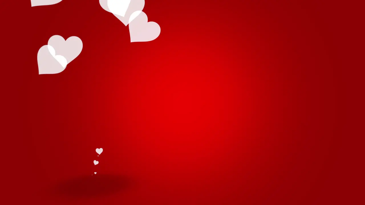 Valentines day shiny background Animation romantic heart 25