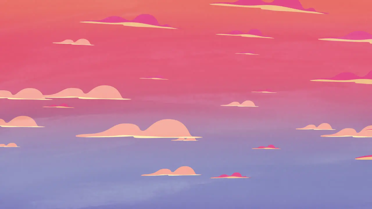 Cartoon animation background with motion clouds 6