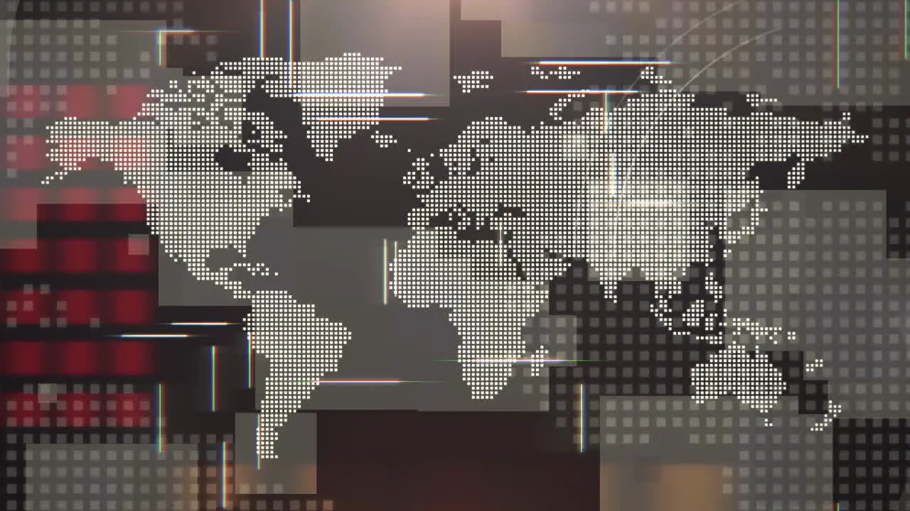 News intro graphic animation with lines and world map 13