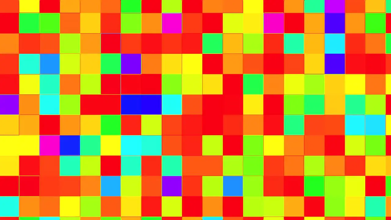 Color Mosaic Background Loop