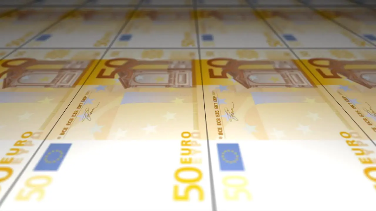 Printing 50 Euro Bank Notes