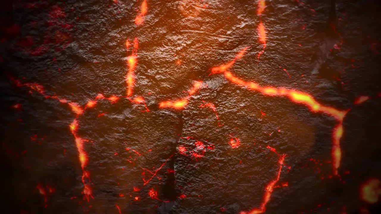 Cinematic theme with red hot lava on dark background 1