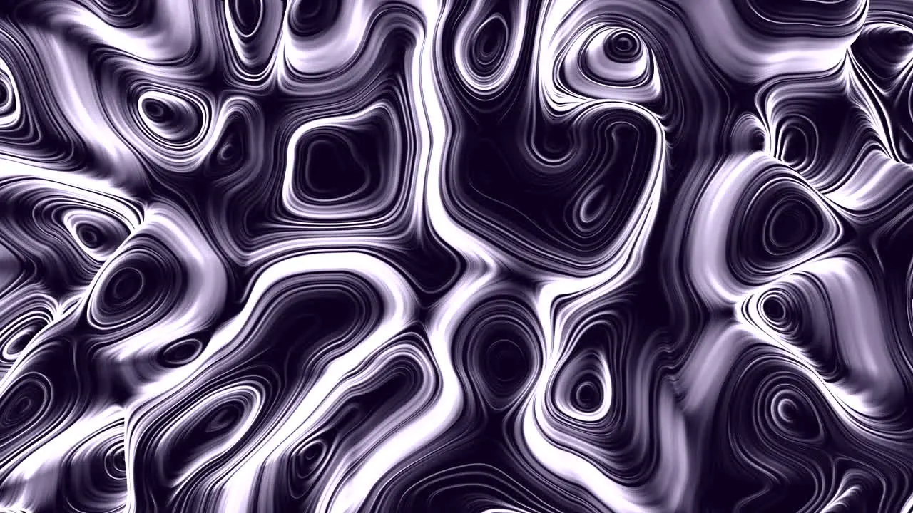 Flowing purple waves and vortex circles in black gradient