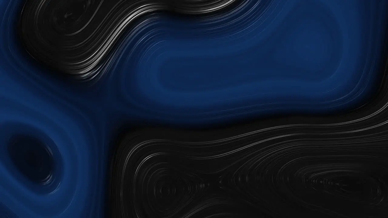 Abstract blue and black waves pattern with neon gradient