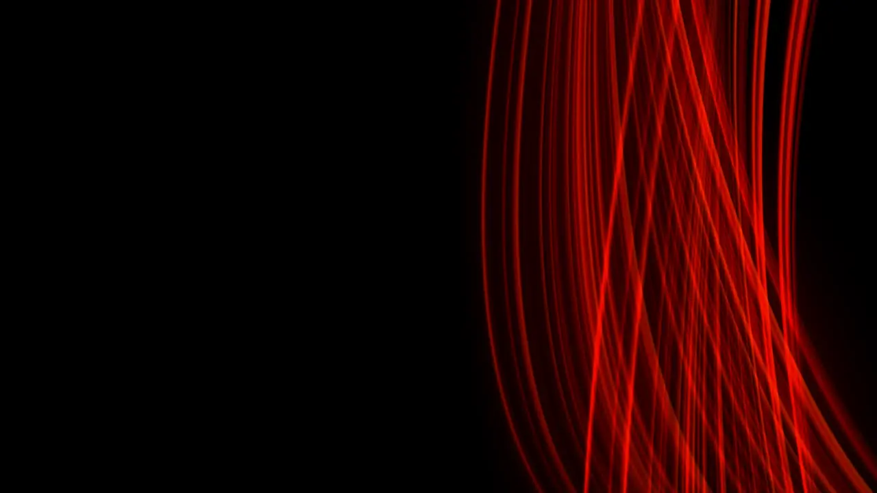 Looping animation of red light rays