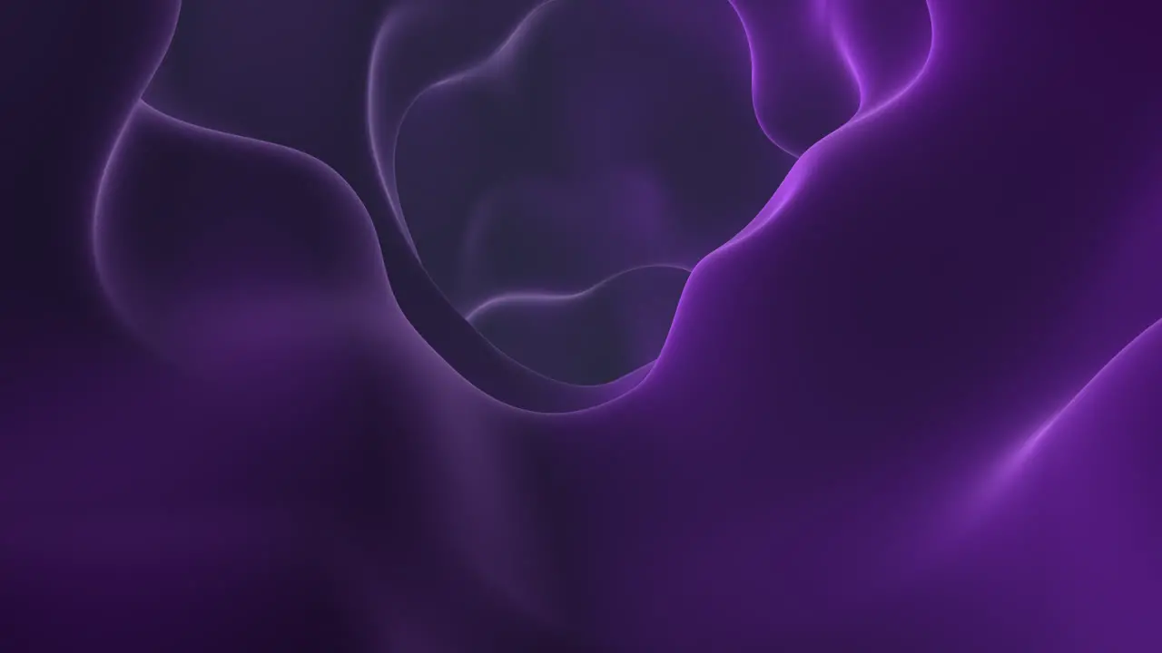 Futuristic purple tunnel and vortex circles in black gradient