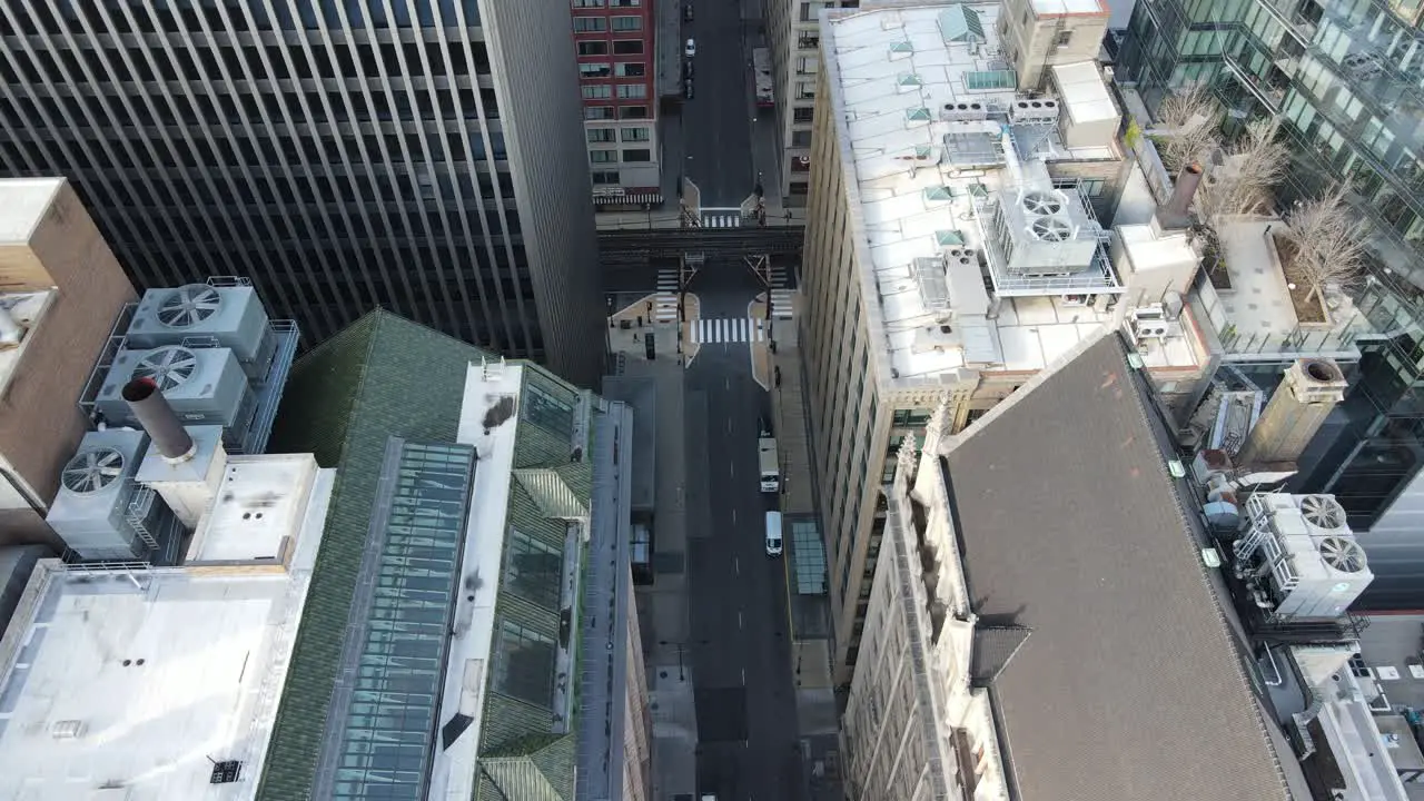 Aerial view of downtown Chicago