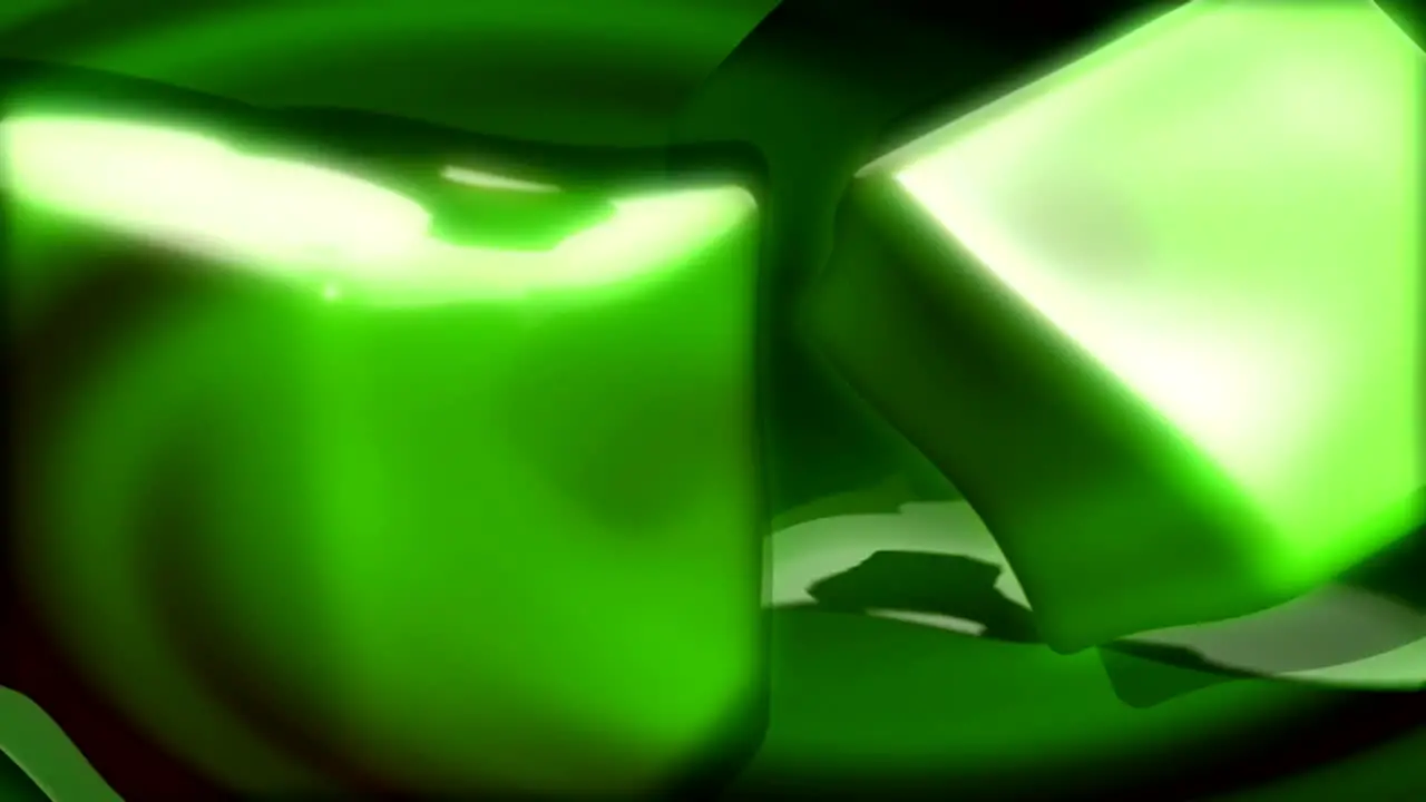 Wobbly Green Cubes