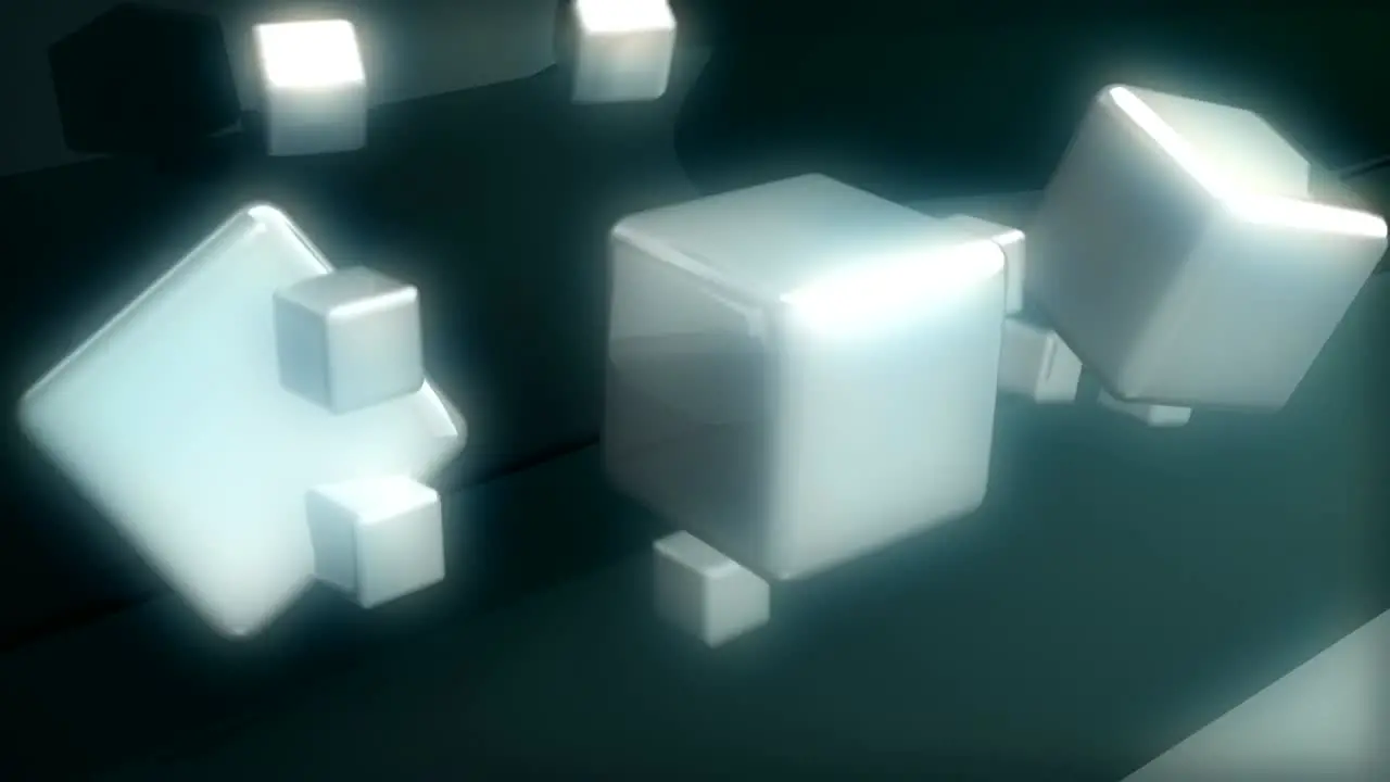 Floating Cubes Motion Background