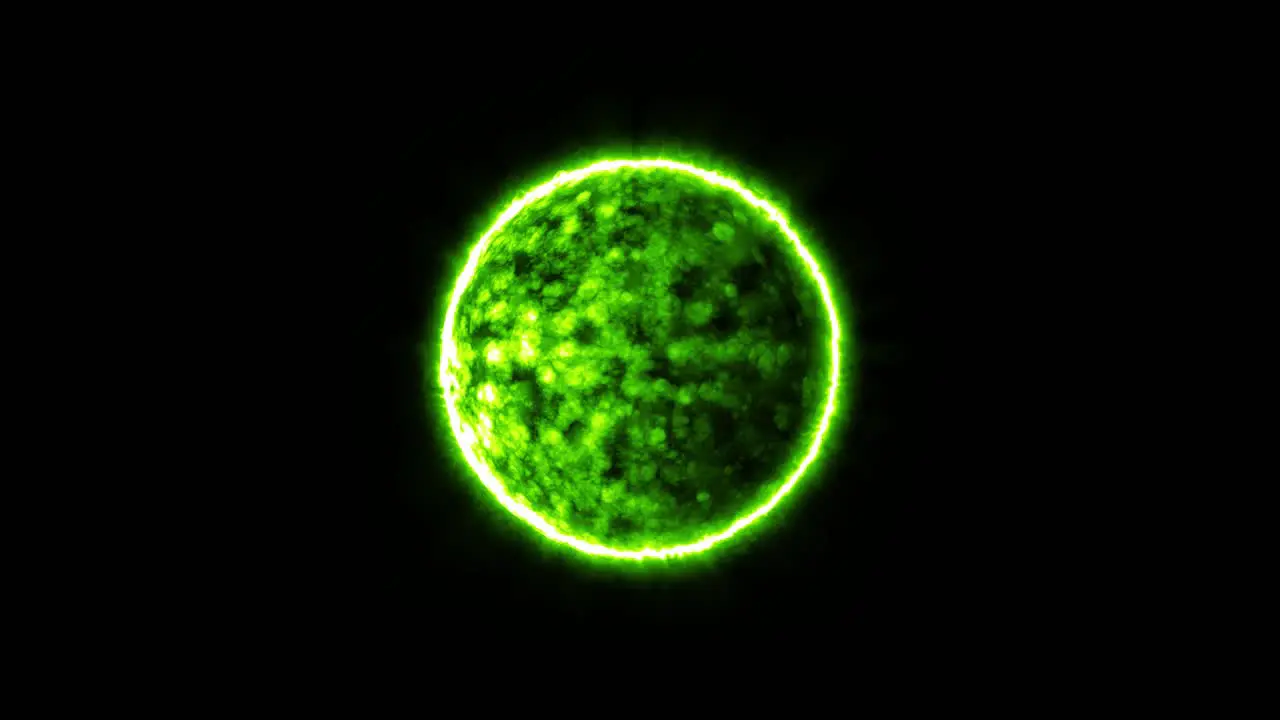 Green energy abstract sphere