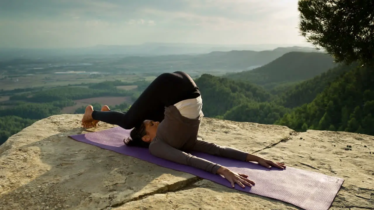 Woman Doing Yoga Outside 16