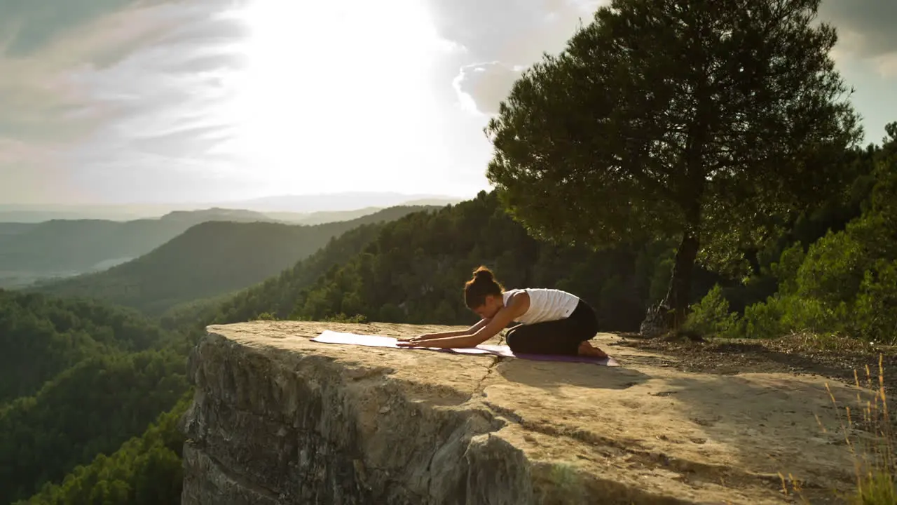 Woman Doing Yoga Outside 19