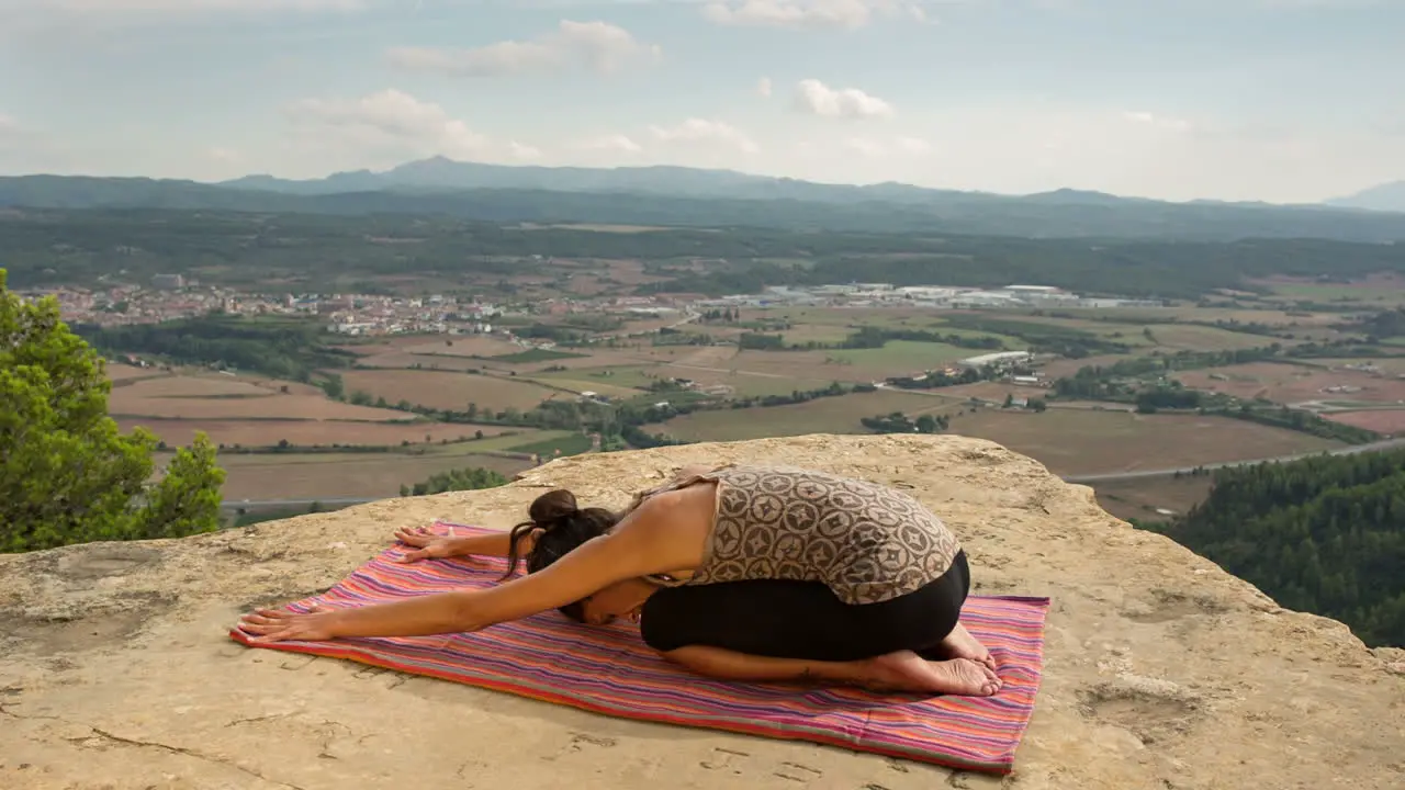 Woman Doing Yoga Outside 34