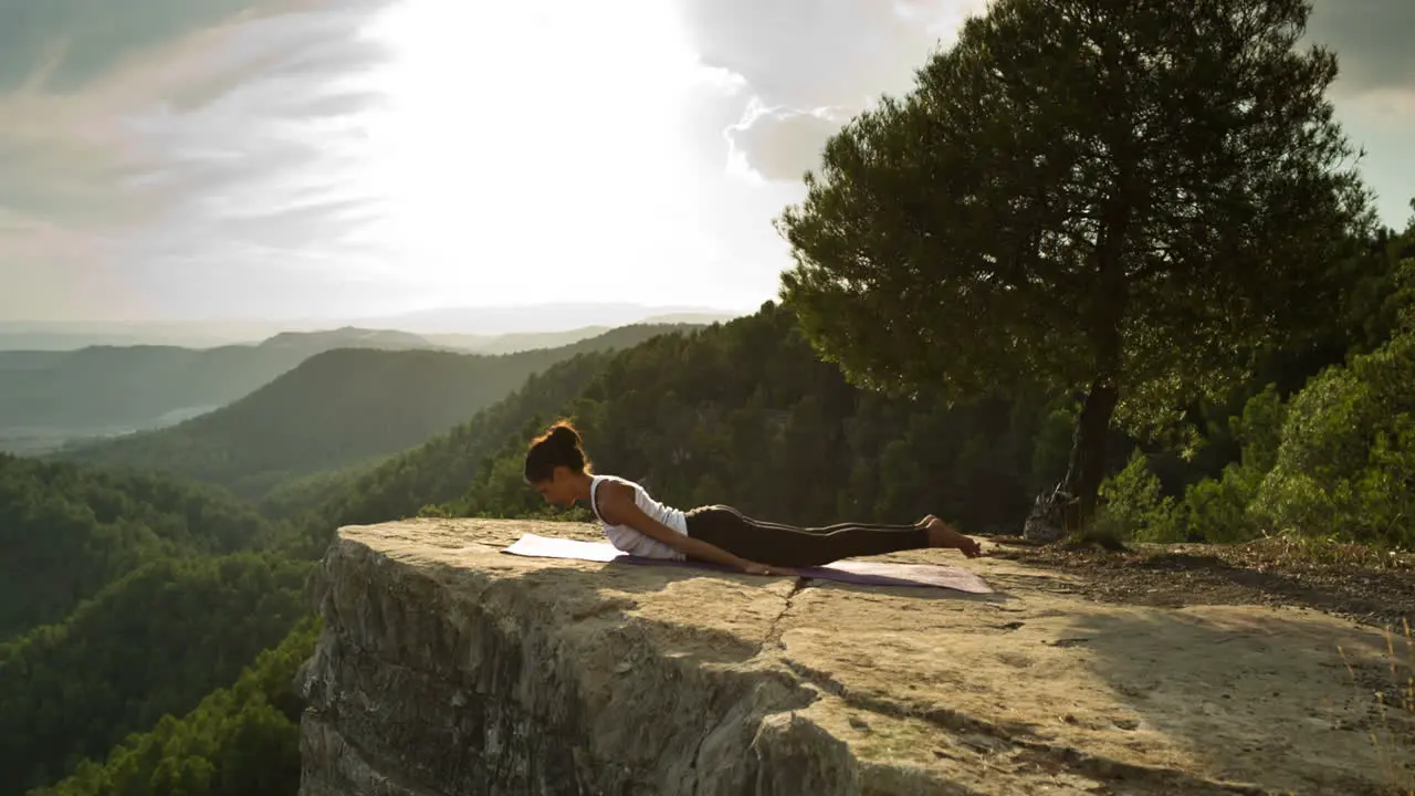 Woman Doing Yoga Outside 18