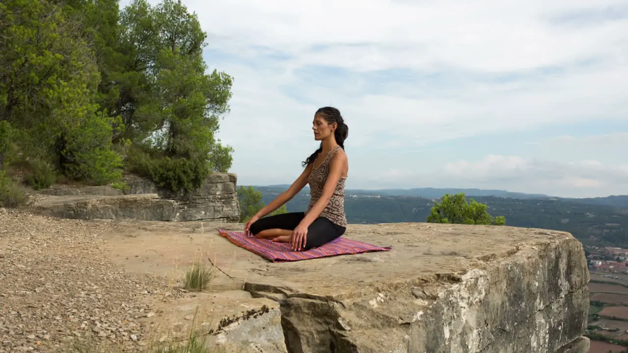 Woman Doing Yoga Outside 32