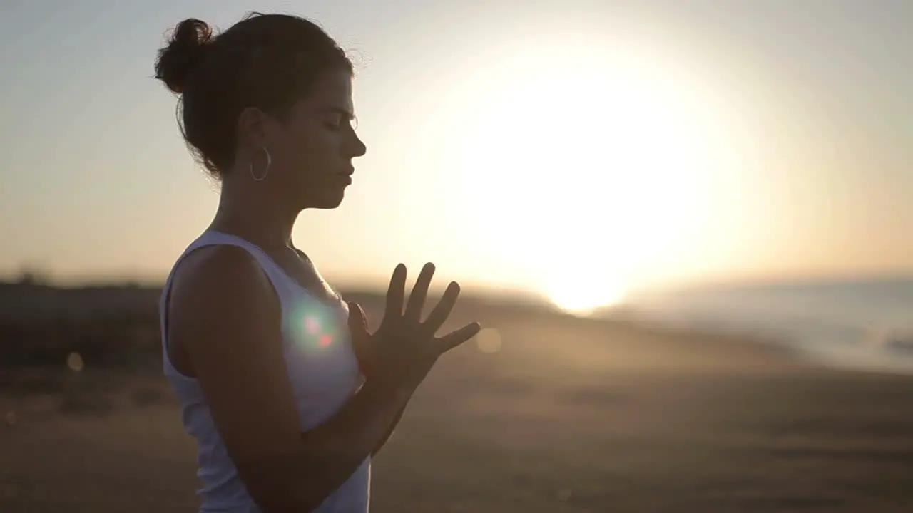 Young Woman Doing Yoga