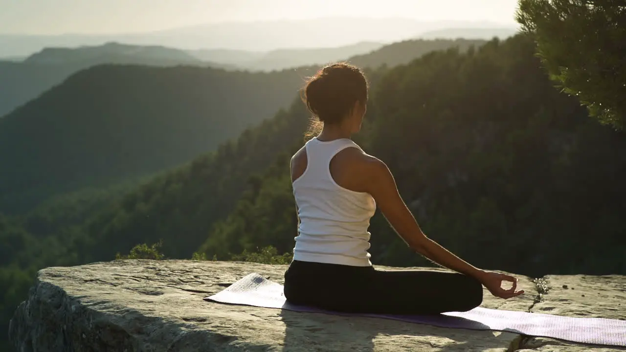 Woman Doing Yoga Outside 23