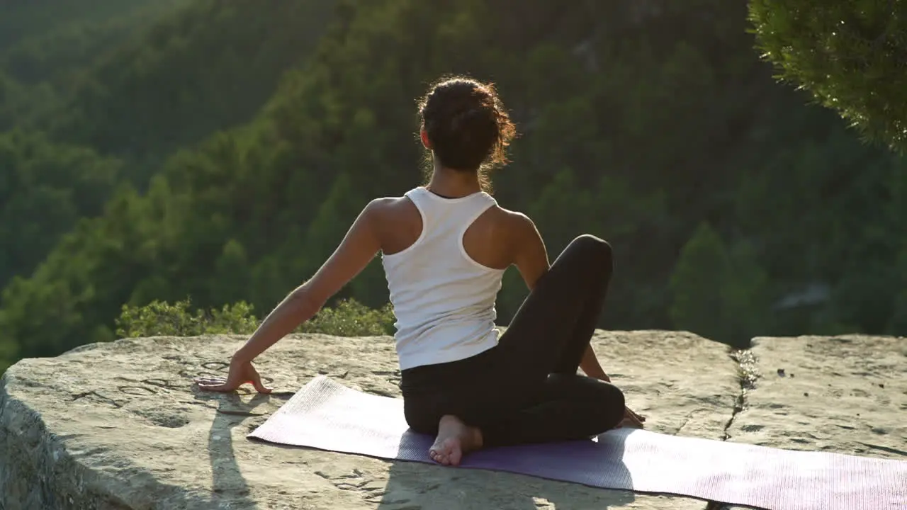 Woman Doing Yoga Outside 31