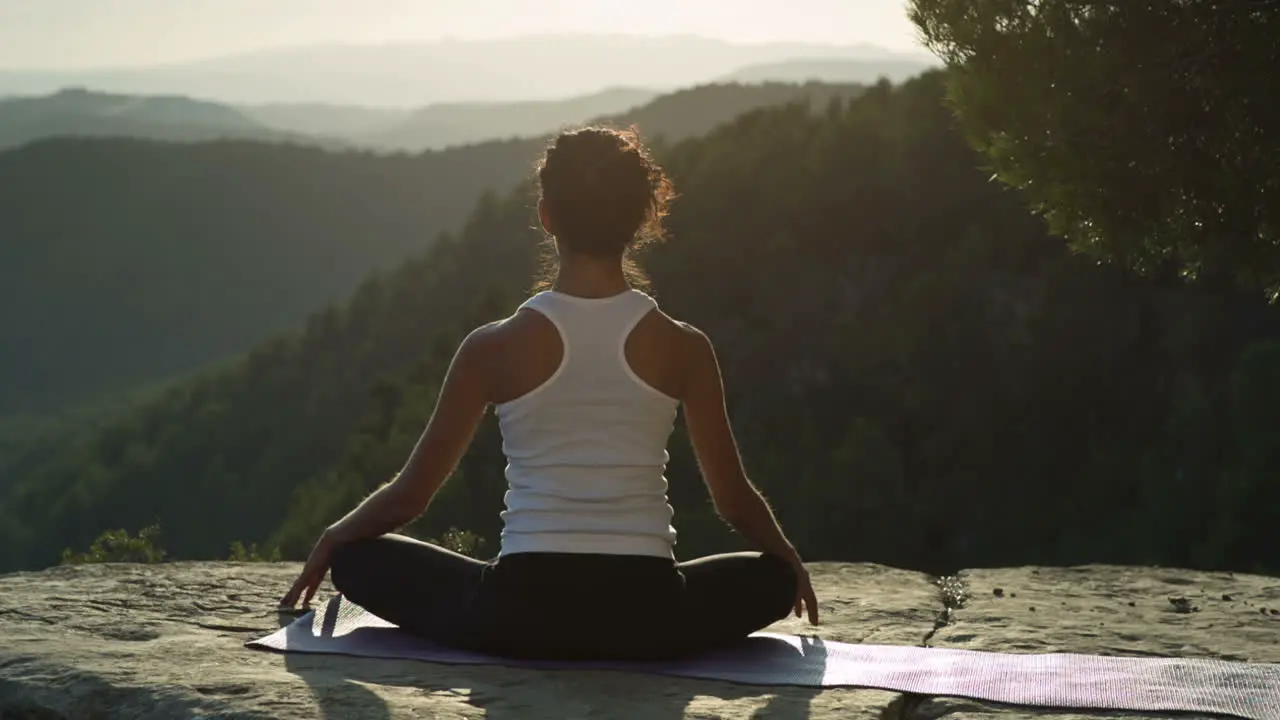 Woman Doing Yoga Outside 28