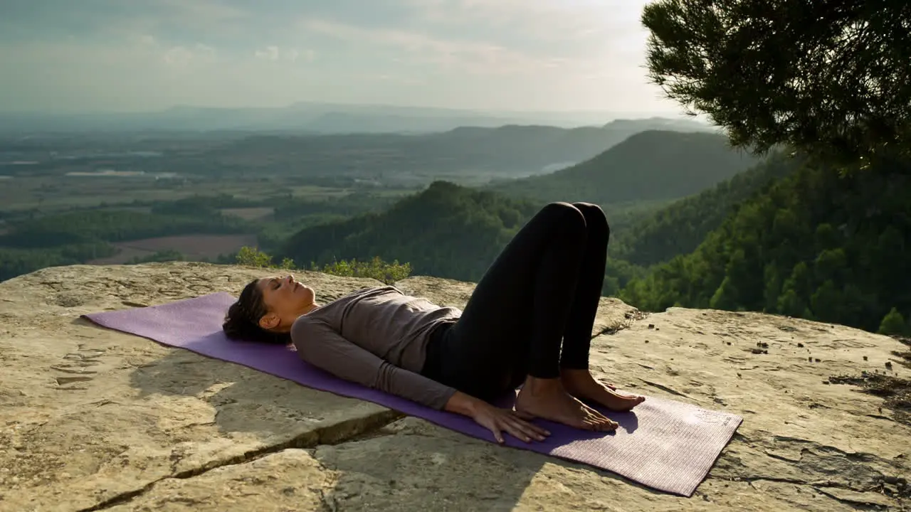 Woman Doing Yoga Outside 13